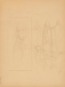 Personenskizzen von Albert Edelfelt