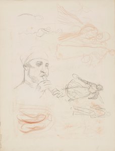 Personenskizzen von Albert Edelfelt
