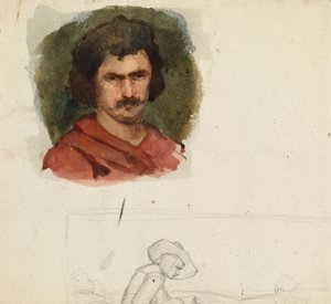 Italienischer Mann, Studie von Albert Edelfelt