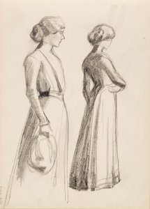 Zwei Frauenfiguren von Albert Edelfelt