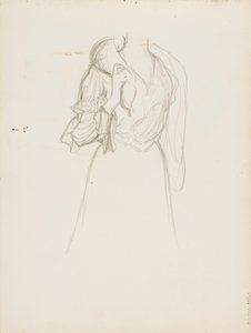Frauenfigur (Mme Flore Deschamps?) von Albert Edelfelt