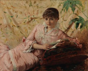 Lesende Pariserin von Albert Edelfelt