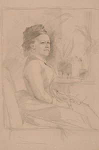 Porträtstudie der Kommerzienrätin Sinebrychoff von Albert Edelfelt
