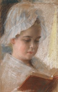 Porträt von Berta Edelfelt, Studie von Albert Edelfelt