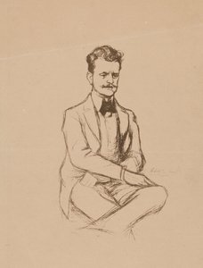 Porträt von Jean Sibelius von Albert Edelfelt