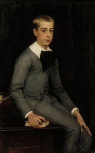 Porträt des Leutnants Alexandre Weissgerber de Stragéwicz als Kind von Albert Edelfelt