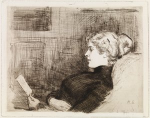 Porträt von Marie Hagelstam (von Heiroth) von Albert Edelfelt