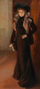 Porträt der Opernsängerin Aino Ackté von Albert Edelfelt