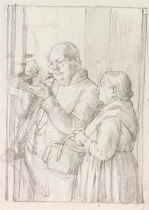 Studie zur Illustration des kleinen Genies von Albert Edelfelt