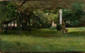 Der Garten des Cluny-Museums in Paris