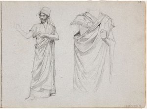 Zwei männliche Figuren in Togen von Albert Edelfelt