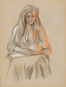 Mutter und Kind von Albert Edelfelt