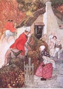 Als sie Sir John sah, machte sie einen sehr tiefen Knicks, aus The Water Babies, veröffentlicht von Humphrey Milford Oxford University Press, ca. 1930 von Albert Edward Jackson