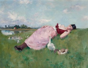 Das Gänsemädchen von Albert Emile Artigue