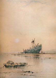 Ebbe in Leigh, ca. 1899 von Albert Ernest Markes