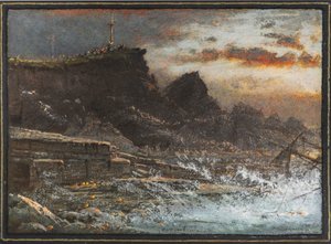 Das Wrack, Hartland, Cornwall von Albert Goodwin