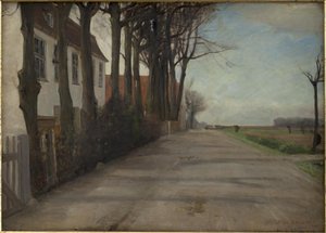 Die Straße führt an "Store Godthaab" vorbei, einem Landhaus in der Nähe von Kopenhagen