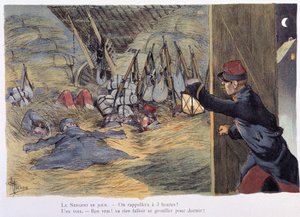 Dan la straille - in „Album militaire“ von Albert Guillaume (1873-1942), ca. 1900