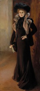 Porträt der Opernsängerin Aino Ackté 1876-1944 von Albert Gustaf Aristides Edelfelt