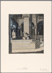 Entwurf für eine politische Karikatur: das Opfer der Öffentlichen Schule durch den Liberalismus von Albert Hahn (I)