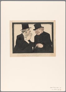 Entwurf für eine politische Karikatur über das Altersgesetz: Unter Brüdern von Albert Hahn (I)