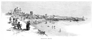 Brighton Beach, Melbourne, Victoria, Australien, 1886