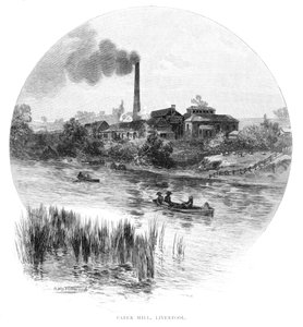 Papiermühle, Liverpool, New South Wales, Australien, 1886