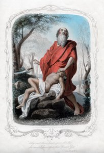 Lege nicht deine Hand auf den Jungen, denn jetzt weiß ich, dass du Gott fürchtest, ca. 1850 von Albert Henry Payne