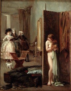 Das Atelier des Künstlers oder Unerwartete Besucher von Albert Jnr. Ludovici