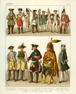 Deutsche Trachten 1700 von Albert Kretschmer