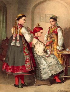Deutsche Tracht, Böhmen Kreis Pilsen von Albert Kretschmer