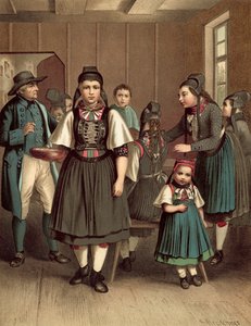 Deutsches Kostüm, Großherzogtum Hessen Amt Biedenkopf von Albert Kretschmer