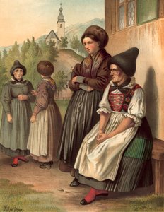 Deutsches Kostüm, Tirol, Ober-Innthal von Albert Kretschmer