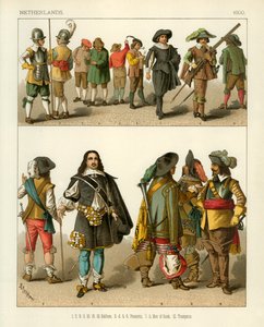 Niederländische Kostüme 1600 von Albert Kretschmer