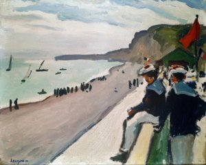 Am Strand von Fécamp