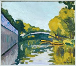 Kanal in der Umgebung von Paris