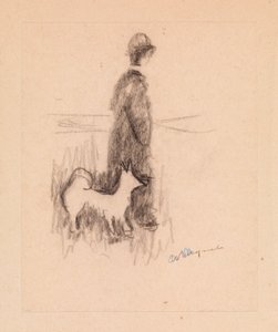 Figur mit einem Hund von Albert Marquet