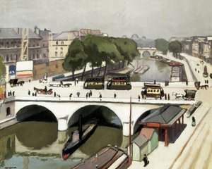 Die Pont Saint Michel in Paris. Gemälde von Albert Marquet (1875-1947) von Albert Marquet