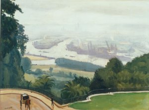 Der Hafen von Rouen von Albert Marquet