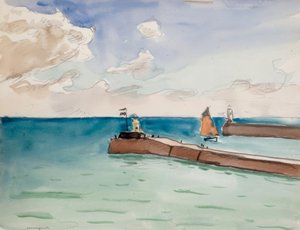 Les Sables d’Olonne, Hafeneinfahrt von Albert Marquet