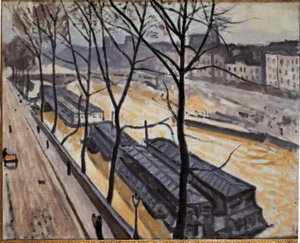 Paris im Winter (Quai de Bourbon) von Albert Marquet