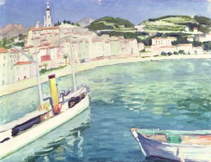 Hafen von Menton von Albert Marquet