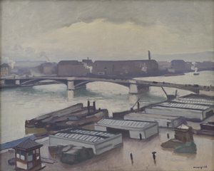 Quai de Paris in Rouen. Regenwetter von Albert Marquet