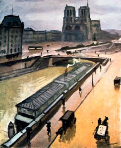Regentag. Notre Dame de Paris, 1910 von Albert Marquet