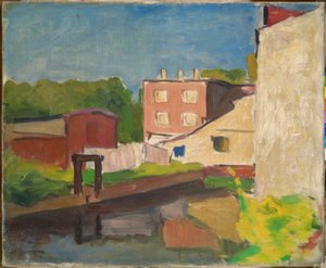 Rosarotes Haus in Arcueil von Albert Marquet