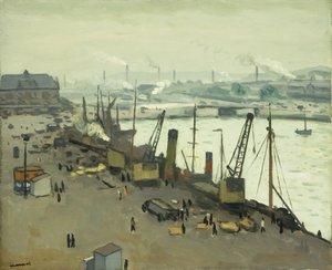 Der Hafen von Boulogne von Albert Marquet
