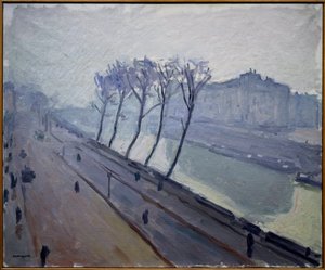 Blick auf die Kais der Seine in Paris von Albert Marquet