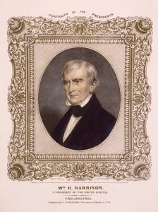 US-Präsident William Henry Harrison, 1846 von Albert Newsam