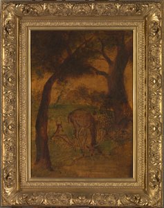 Ein Hirsch trinkt, ca. 1870er Jahre von Albert Pinkham Ryder