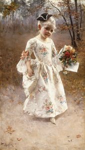 Das kleine Blumenmädchen von Albert Raudnitz